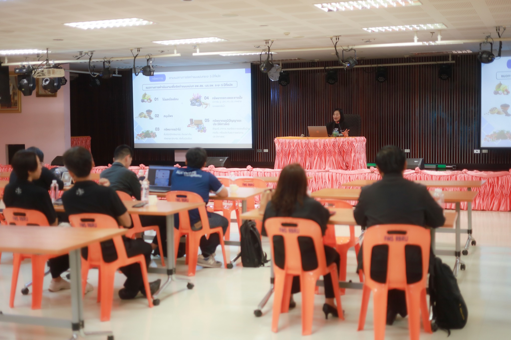 ศูนย์ประสานงาน อพ.สธ.-มร.รพ. จัดอบรมปฏิบัติการการพัฒนาแผนงานวิจัยและข้อเสนอโครงการบริการวิชาการ อพ.สธ. ปี 2571