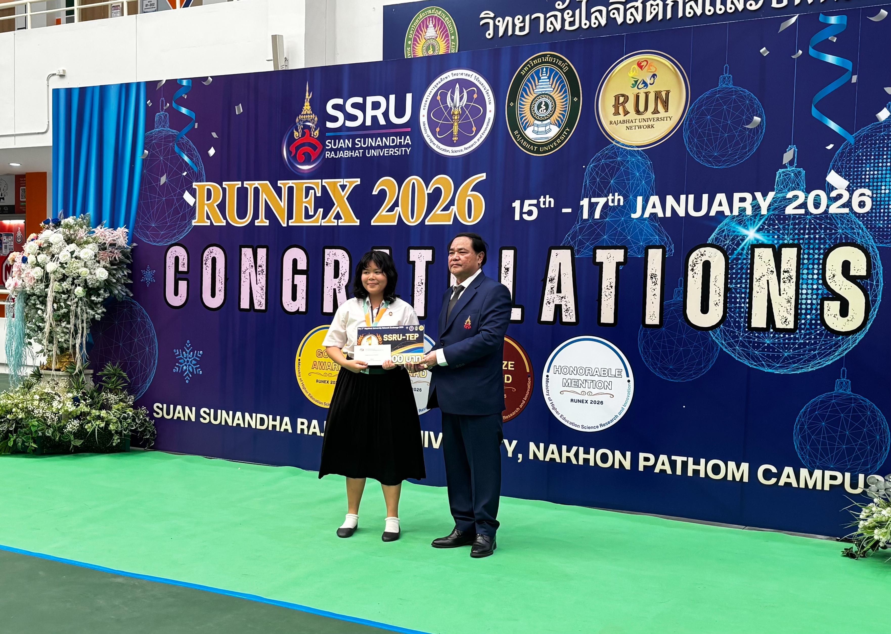 นักศึกษา มรภ.รำไพพรรณี คว้าแชมป์ภาษาอังกฤษ SSRU-TEP เวที RUNEX 2026